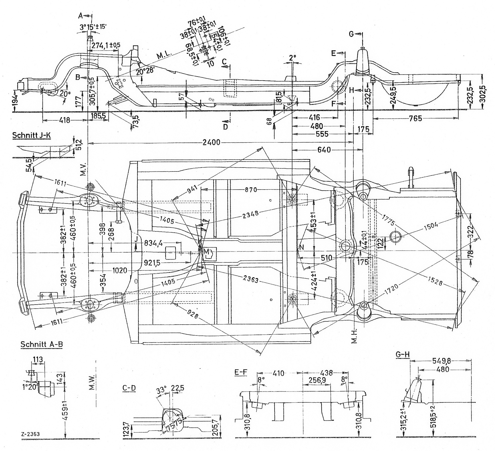 Pagoda SL Group Technical Manual :: ChassisBody / Chassis wiring diagram for 1955 crown vic 